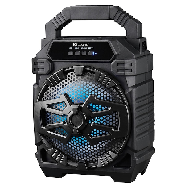 Supersonic Black 6.5-inch Portable Bluetooth Speaker IQ-1665BT- Black